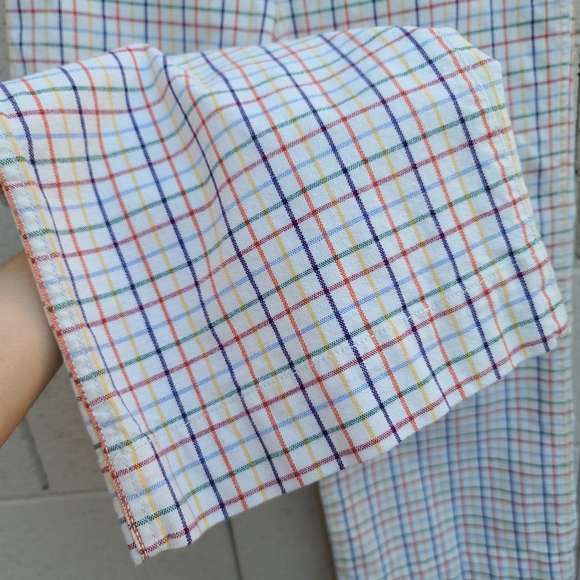 Madewell Emmett Wide-Leg Pants Rainbow Windowpane - Picture 7 of 14